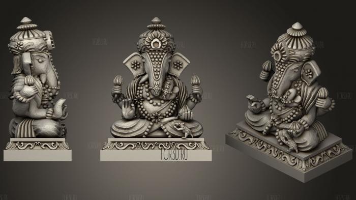 Lord Ganesh (1) 3d stl модель для ЧПУ